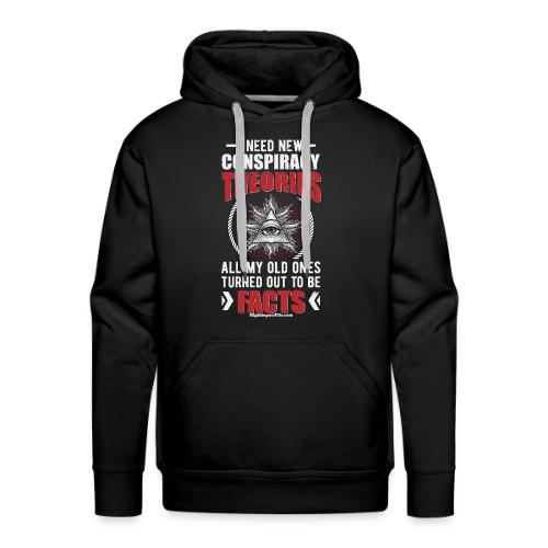 Conspiracy Theories Star for Dark Colors - Men's Premium Hoodie