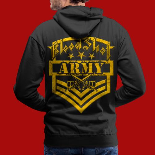 BloodShot ARMY Logo - Men's Premium Hoodie
