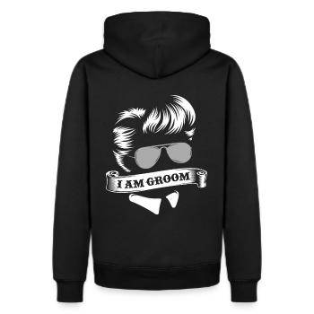 Enterrement de vie de garçon - Molleton à capuche Premium pour homme - noir - Dos - Nico (187cm)