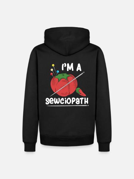Sewing Quilting Gifts Woman - Men's Premium Hoodie - black