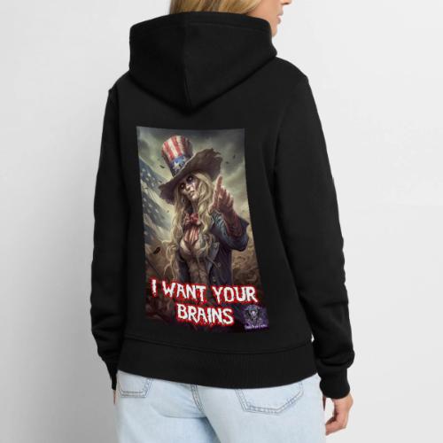 Zombie Aunt Samantha Wants You #13T Patriot Undead - Men's Premium Hoodie