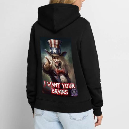 Zombie Aunt Samantha Wants You #10T Patriot Undead - Men's Premium Hoodie