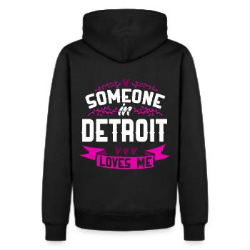 Detroit - Men's Premium Hoodie - black - Back - Nico (187cm)