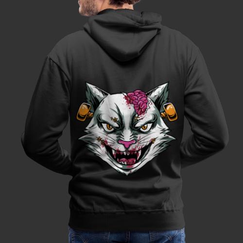 Horror Mashups: Zombie Stein Cat T-Shirt - Men's Premium Hoodie
