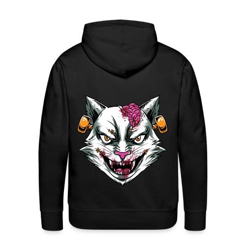 Horror Mashups: Zombie Stein Cat T-Shirt - Men's Premium Hoodie