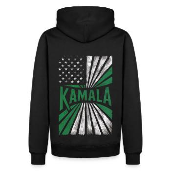Kamala - Men's Premium Hoodie - black - Back - Nico (187cm)
