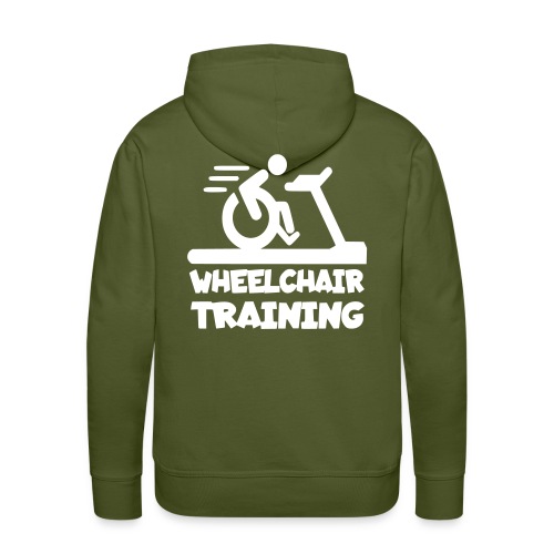Wheelchair training for lazy wheelchair users - Men's Premium Hoodie