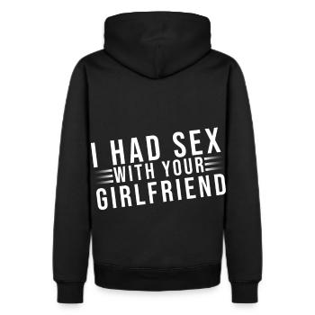 girlfriend sexy - Men's Premium Hoodie - black - Back - Nico (187cm)