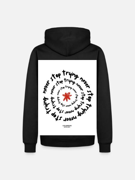 Never Stop Trying - Men's Premium Hoodie - black