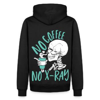 No Coffee No X-Ray Rad Tech Radiology Technologist - Men's Premium Hoodie - black - Back - Nico (187cm)