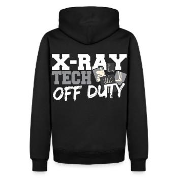 X-Ray Tech Off Duty X-Ray Technologist - Men's Premium Hoodie - black - Back - Nico (187cm)