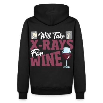 Will Take X-Rays For Wine X-ray Tech X-Ray - Men's Premium Hoodie - black - Back - Nico (187cm)