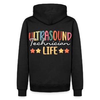 Ultrasound Technician Life Ultrasound Tech - Men's Premium Hoodie - black - Back - Nico (187cm)