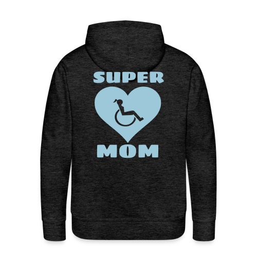 Super wheelchair mom, super mama - Men's Premium Hoodie
