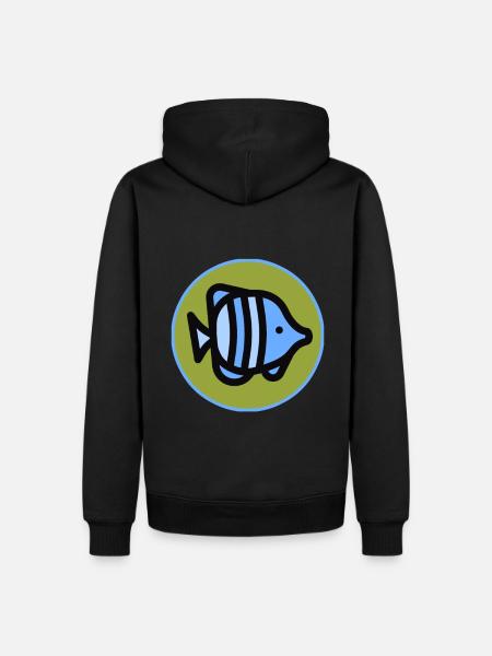 Fish - Fisch - Poison - Men's Premium Hoodie - black