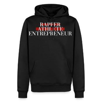 Rapper athlete entrepreneur  - Men's Premium Hoodie - black - Front - Nico (187cm) & Julia (174cm)