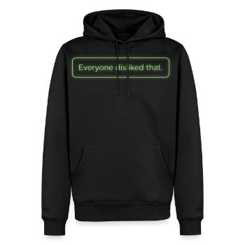 Design metadata request - Men's Premium Hoodie - black - Front - Nico (187cm) & Julia (174cm)