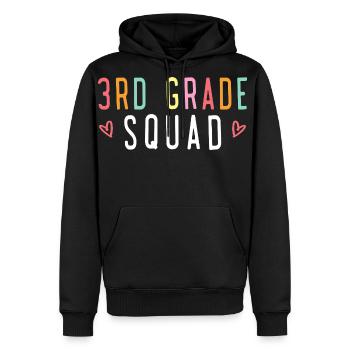 3rd Grade Team Crew Third Grade Squad - Men's Premium Hoodie - black - Front - Nico (187cm) & Julia (174cm)
