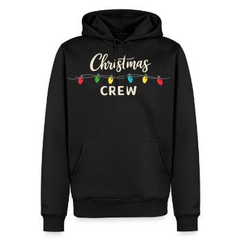 Christmas Crew - Men's Premium Hoodie - black - Front - Nico (187cm) & Julia (174cm)