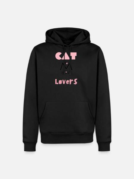 Cat lovers - Men's Premium Hoodie - black
