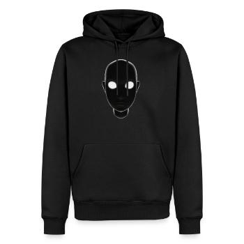 Mystical Character Head Silhouette - Men's Premium Hoodie - black - Front - Nico (187cm) & Julia (174cm)