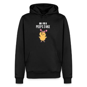 Peeps Sake Easter Egg Hunter Gift - Men's Premium Hoodie - black - Front - Nico (187cm) & Julia (174cm)
