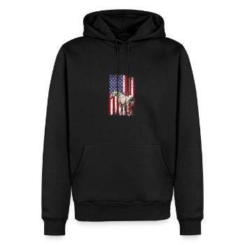 appaloosa equestrian horse - Men's Premium Hoodie - black - Front - Nico (187cm) & Julia (174cm)