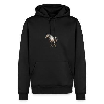 appaloosa equestrian horse - Men's Premium Hoodie - black - Front - Nico (187cm) & Julia (174cm)