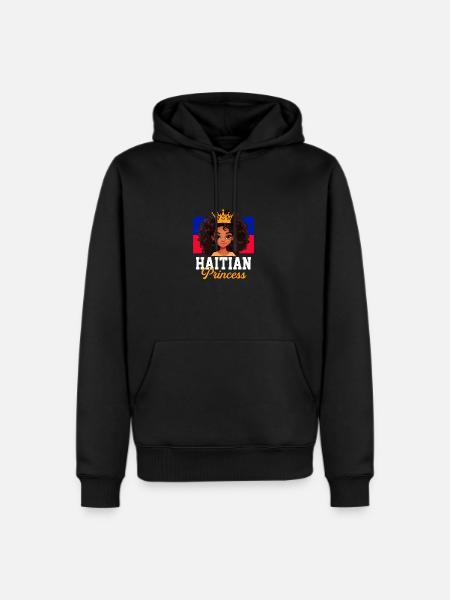 Haitian princess, haiti - Men's Premium Hoodie - black