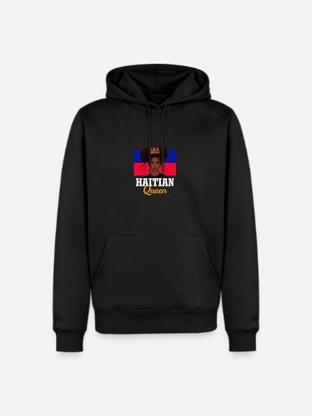 Haitian princess, haiti - Men's Premium Hoodie - black