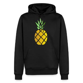 Pineapples music - Men's Premium Hoodie - black - Front - Nico (187cm) & Julia (174cm)