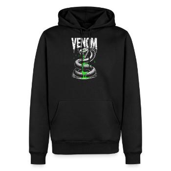 Venom Snake  - Men's Premium Hoodie - black - Front - Nico (187cm) & Julia (174cm)