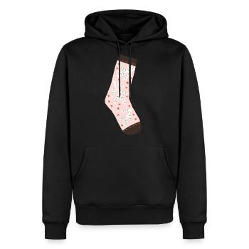 socks - new year 2024 - Men's Premium Hoodie - black - Front - Nico (187cm) & Julia (174cm)