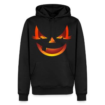 scary halloween costume outfit cute cat monster - Men's Premium Hoodie - black - Front - Nico (187cm) & Julia (174cm)