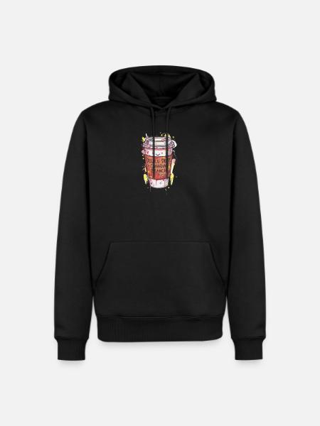 Delulu Dept Canadian Branch Cup - Men's Premium Hoodie - black