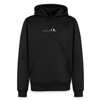 Summit Pulse Pair - Men's Premium Hoodie - black - Front - Nico (187cm) & Julia (174cm)