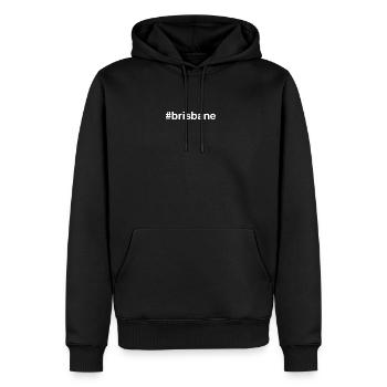 BRISBANE Australia Hashtag - Men's Premium Hoodie - black - Front - Nico (187cm) & Julia (174cm)
