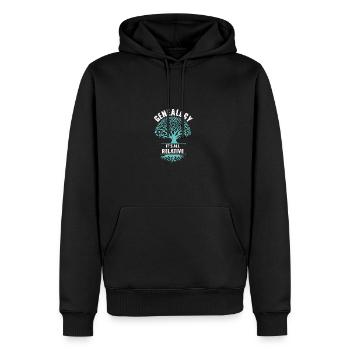 Genealogy It's All Relative Genealogist - Men's Premium Hoodie - black - Front - Nico (187cm) & Julia (174cm)