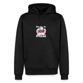 Handmade Soap Artist Soaping Soap Making - Men's Premium Hoodie - black - Front - Nico (187cm) & Julia (174cm)