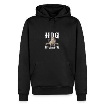 Hog Exterminator Wild Hog Boar Hunter Hog Hunting - Men's Premium Hoodie - black - Front - Nico (187cm) & Julia (174cm)