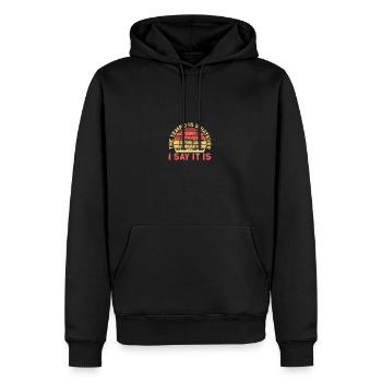 Drummer Musician Drumsticks - Men's Premium Hoodie - black - Front - Nico (187cm) & Julia (174cm)