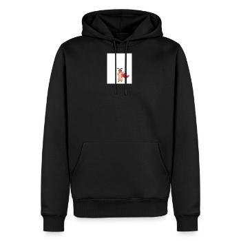 20260814_160149_ - Men's Premium Hoodie - black - Front - Nico (187cm) & Julia (174cm)