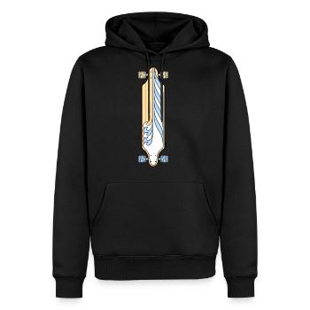Longboard Summer - Men's Premium Hoodie - black - Front - Nico (187cm) & Julia (174cm)
