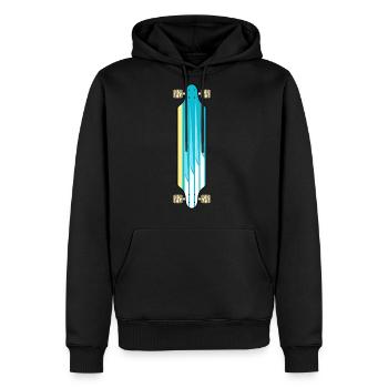 Longboard Summer Rollers - Men's Premium Hoodie - black - Front - Nico (187cm) & Julia (174cm)