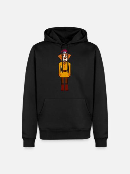 Dog Nutcracker - Men's Premium Hoodie - black