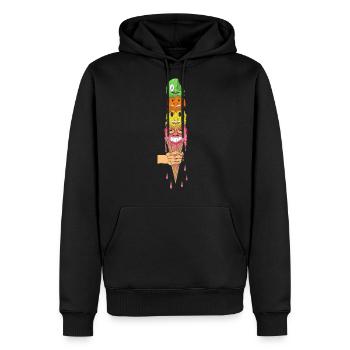 Ice Cream - Men's Premium Hoodie - black - Front - Nico (187cm) & Julia (174cm)