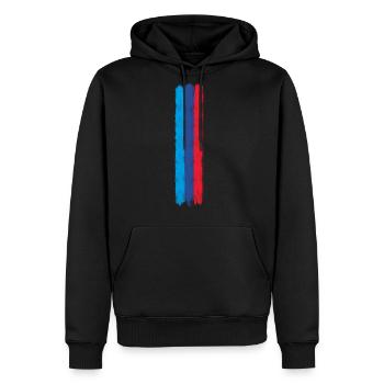 Motorsport Power Line - Men's Premium Hoodie - black - Front - Nico (187cm) & Julia (174cm)