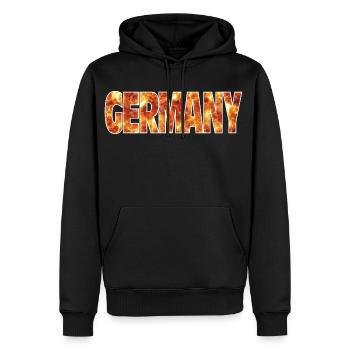 Germany - Men's Premium Hoodie - black - Front - Nico (187cm) & Julia (174cm)