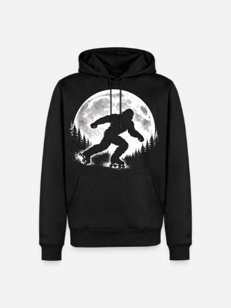 Bigfoot Roller Skater - Men's Premium Hoodie - black