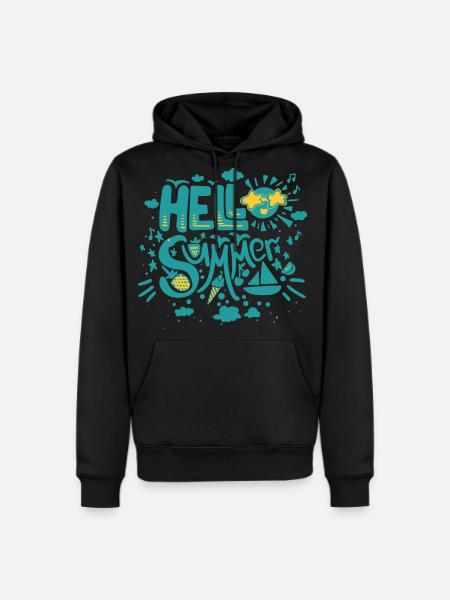 Hello Summer Relatives - Men's Premium Hoodie - black